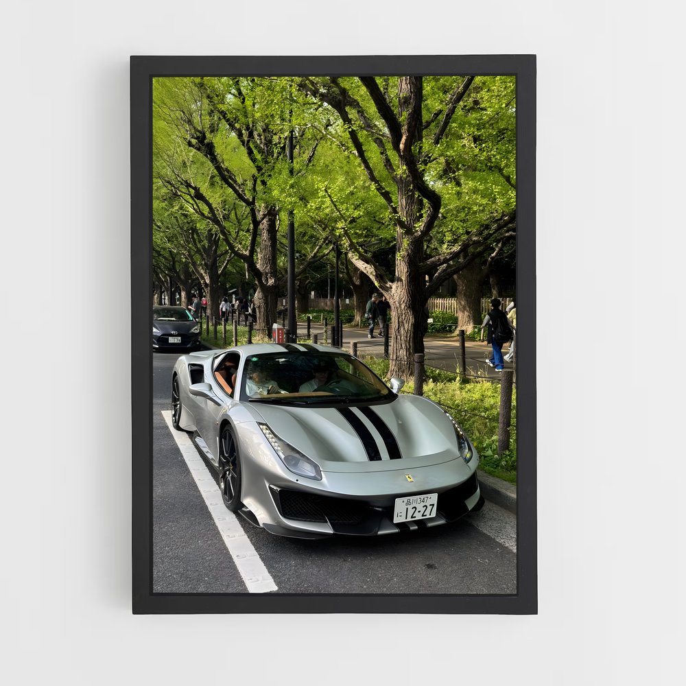 Poster Silver Racer – affiche Ferrari (vue 2)